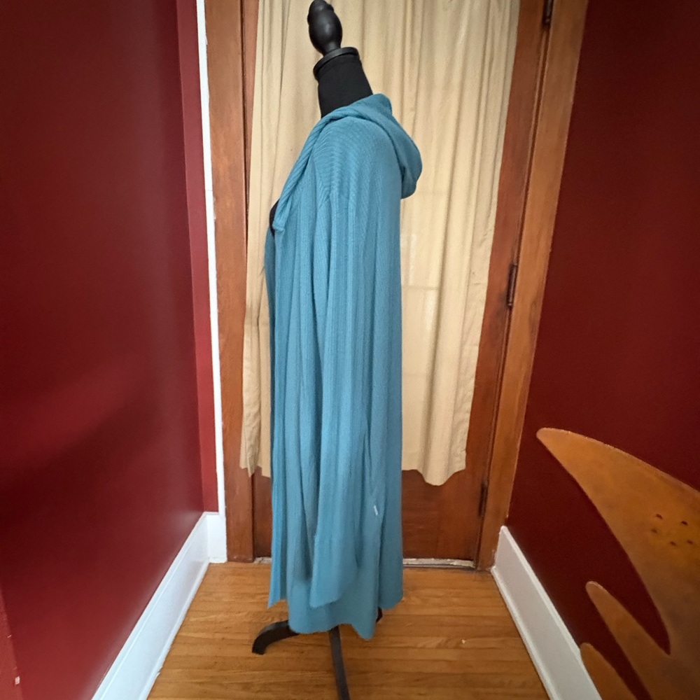 Athleta Turquoise Ribbed Knit Top - Picture 2 of 4